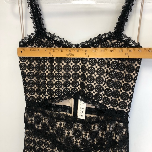 Alice + Olivia Black Lace Tamica Dress‎ NWT Sz. 8 - Picture 12 of 13